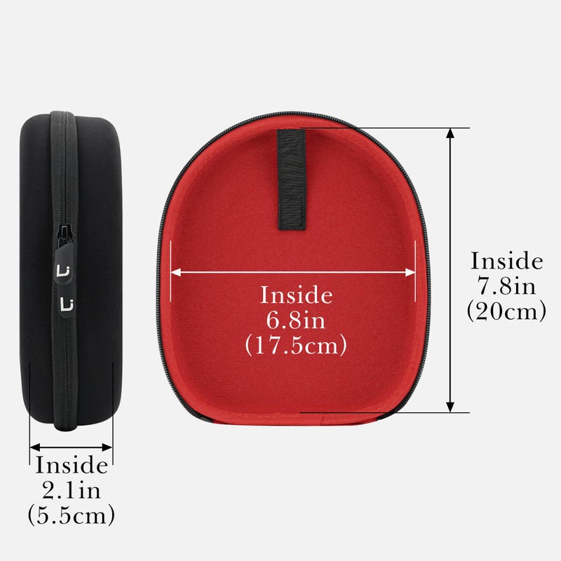 Linkidea Headphones Carrying Case Compatible with Bose QCUltra, QC45, QC35II, QC35, Sony MDRZX110, JBL Tune 660NC Case, Protective Hard Shell Travel Bag with Cable, Charger Storage (Black) - Image 4